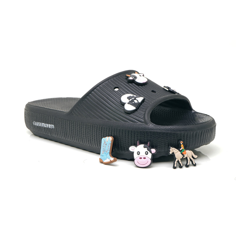 Nuvem Cow (Acompanha 5 Pins) Preto
