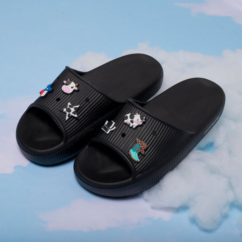 Nuvem Cow (Acompanha 5 Pins) Preto